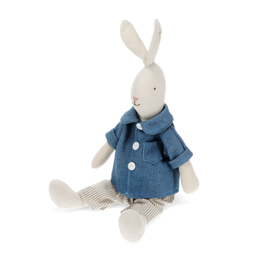 Rex London Stofftiere Stofftier Hase im blauen Anzug bei Nauli and Stories