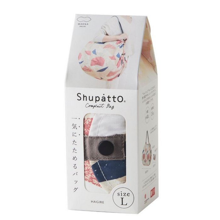 Shupatto Einkaufstasche Shupatto pastellfarbene faltbare große Tasche L - Scraps (Hagire) bei Nauli and Stories