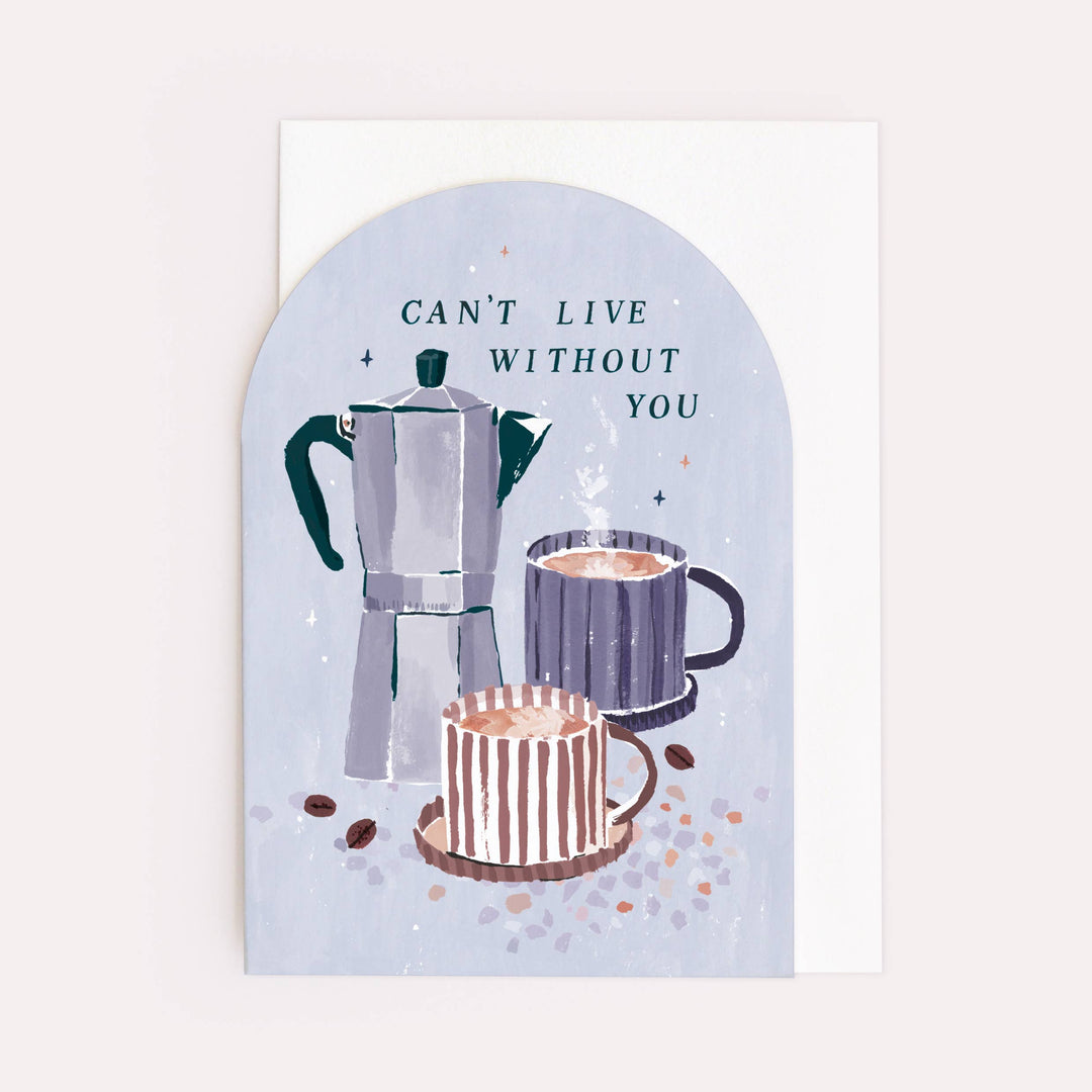Sister Paper Co. Valentinskarte Grußkarte Valentinstag  - Coffee Lover bei Nauli and Stories