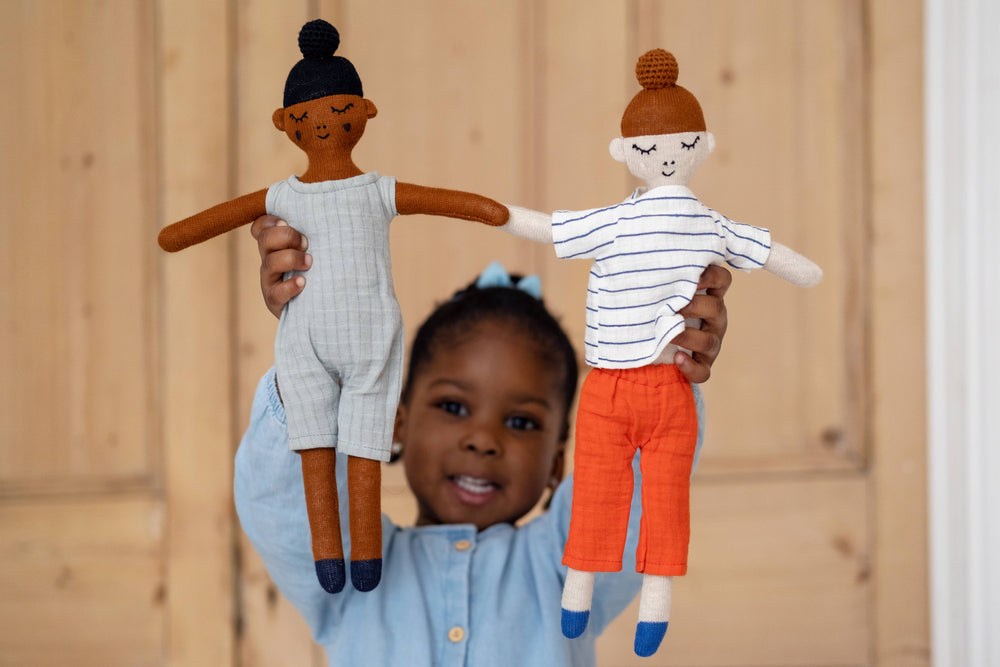 Sophie Home Puppe Cotton Knit Stuffed Soft Toy Doll: Buddy Red bei Nauli and Stories