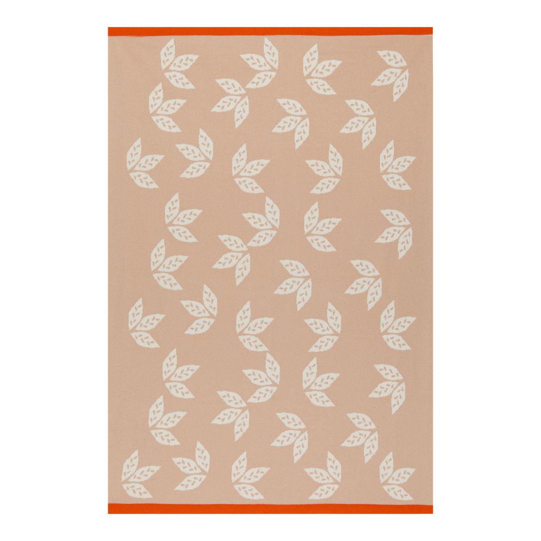 Sophie Home Babydecke Babydecke aus Baumwolle, wendbar, Blatt: Rosa bei Nauli and Stories