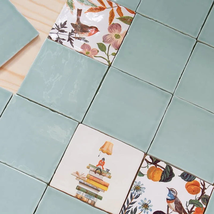 StoryTiles StoryTiles 10x10cm Bookworm - Bücherwurm  - StoryTiles | 10x10cm bei Nauli and Stories