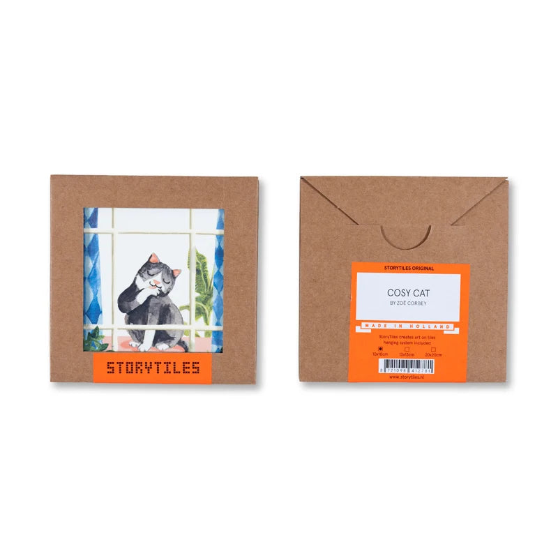 StoryTiles StoryTiles 10x10cm Cosy cat - StoryTiles - 10x10cm bei Nauli and Stories