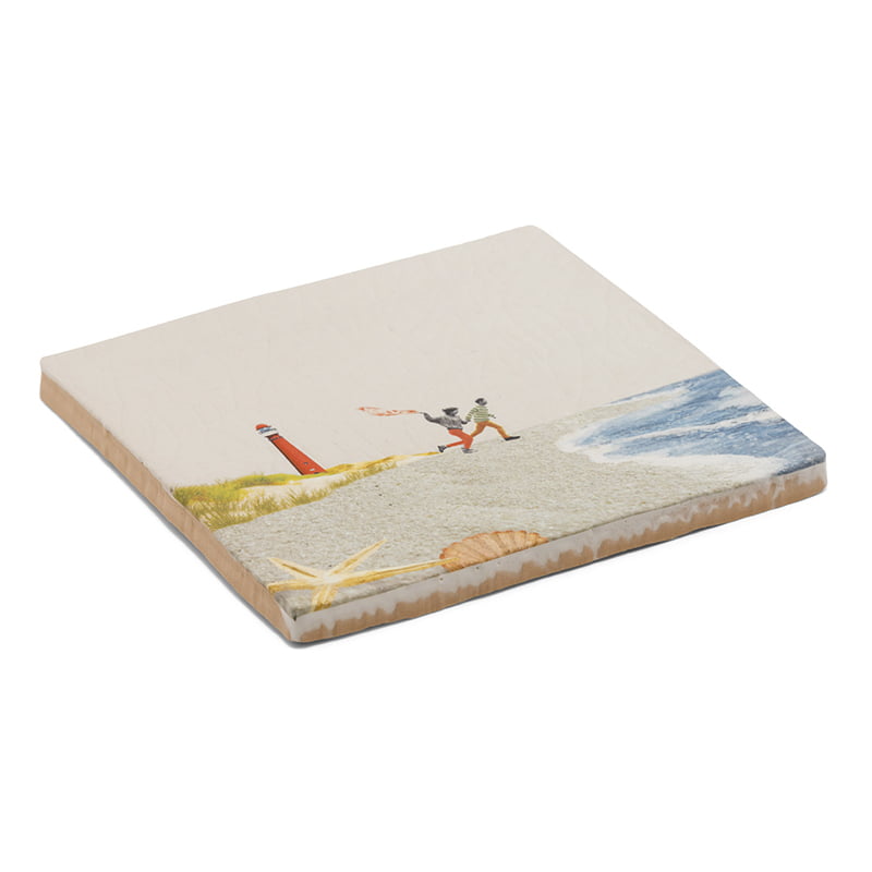 StoryTiles StoryTiles 10x10cm Fresh air on Schier - Strand mit Leuchtturm -  StoryTiles bei Nauli and Stories