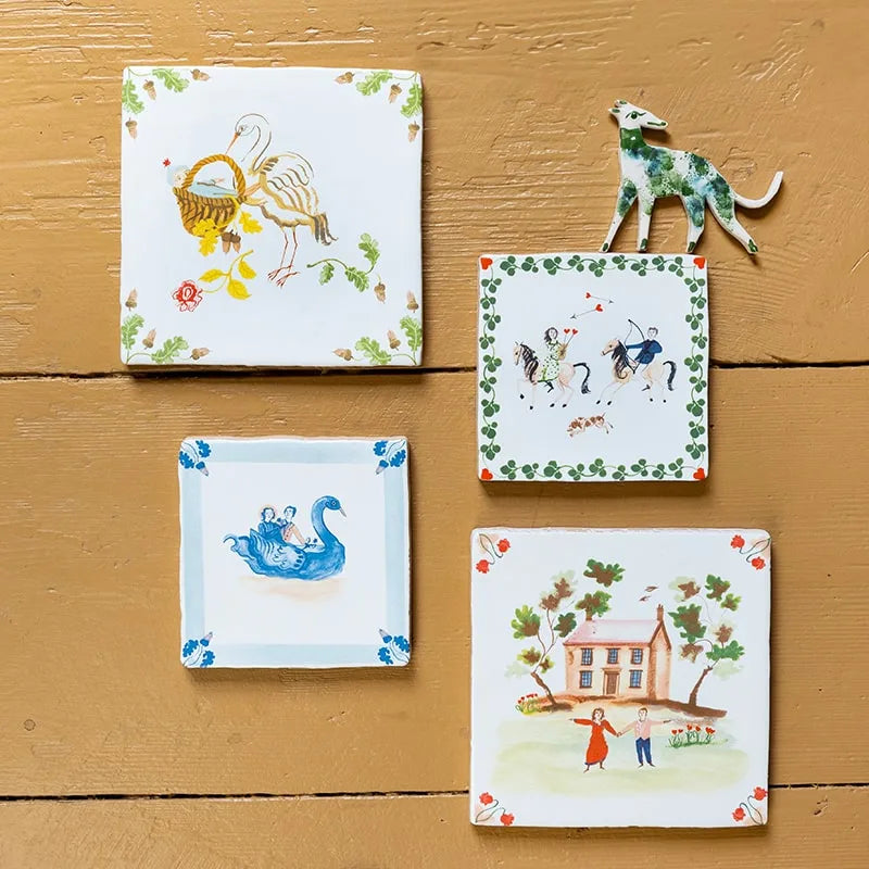 StoryTiles StoryTiles 10x10cm In the wedding boat - StoryTiles bei Nauli and Stories