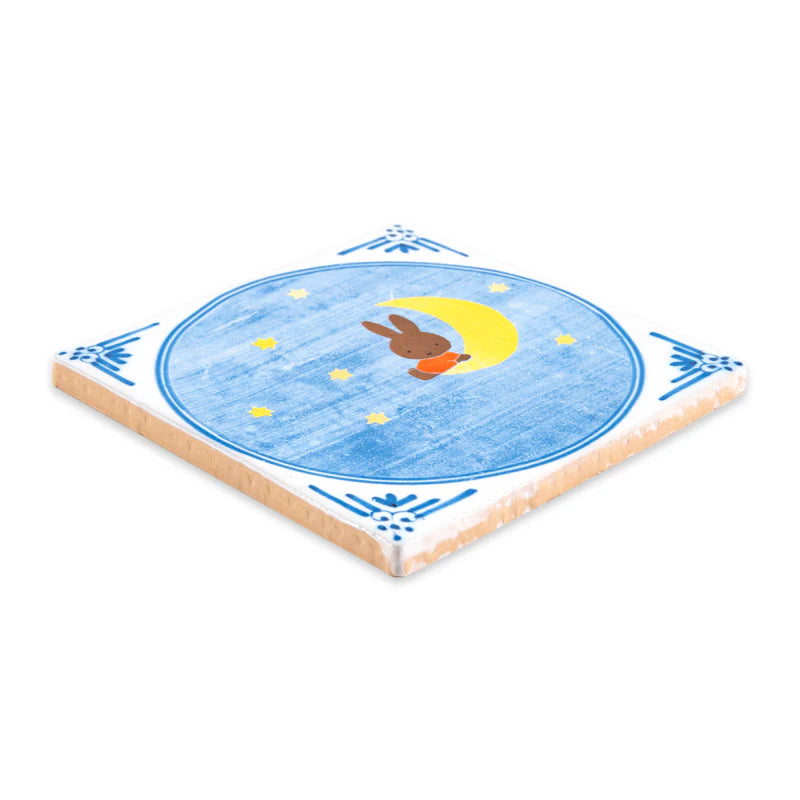 StoryTiles StoryTiles 10x10cm Miffy on the moon - variation 2 - StoryTiles bei Nauli and Stories