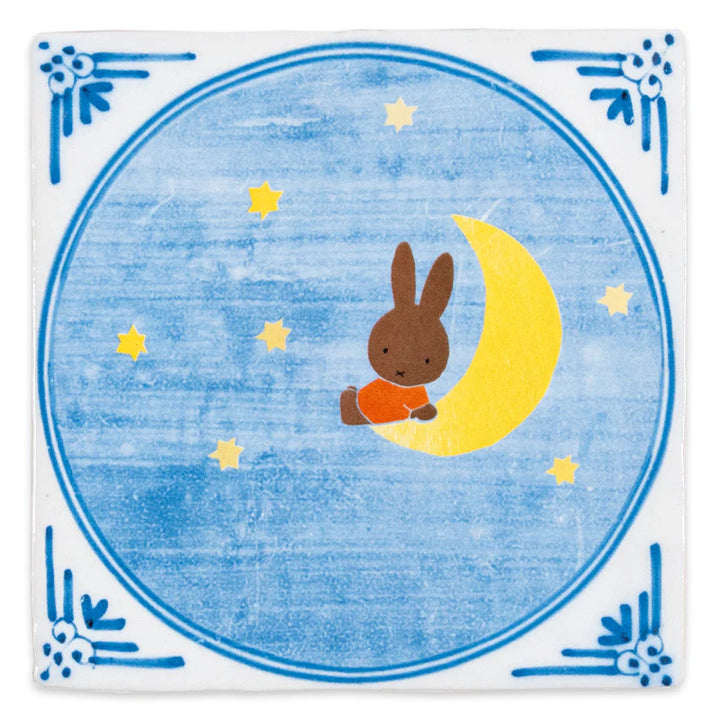 StoryTiles StoryTiles 10x10cm Miffy on the moon - variation 2 - StoryTiles bei Nauli and Stories