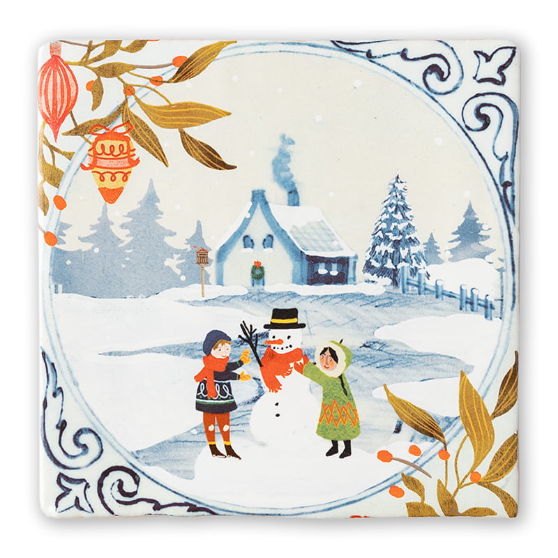 StoryTiles StoryTiles 13x13cm Mister Snowman - Story Tiles - Medium - 13cm x 13cm bei Nauli and Stories