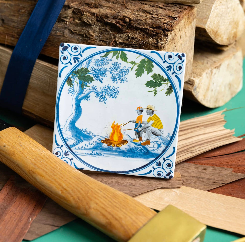 StoryTiles StoryTiles 10x10cm Quality time at the campfire  - StoryTiles bei Nauli and Stories