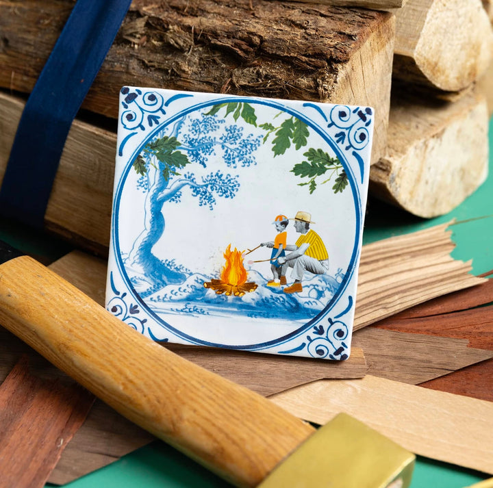 StoryTiles StoryTiles 10x10cm Quality time at the campfire  - StoryTiles bei Nauli and Stories