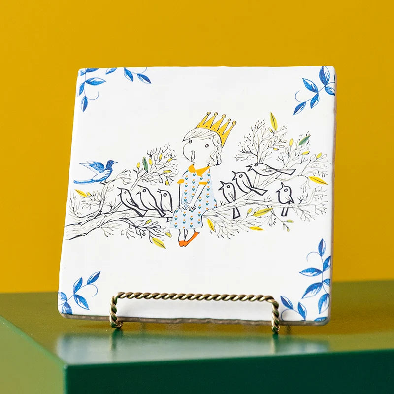 StoryTiles StoryTiles 10x10cm Vogelkoortje - Kleiner Vogelchor - StoryTiles - 10x10cm bei Nauli and Stories