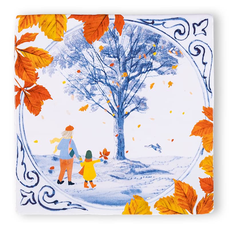 StoryTiles StoryTiles 10x10cm Walking through Fall - StoryTiles bei Nauli and Stories