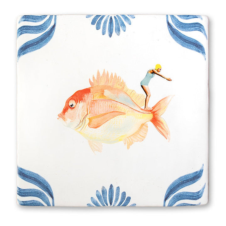 StoryTiles StoryTiles 13x13cm Dive fearlessly - StoryTiles - Medium bei Nauli and Stories