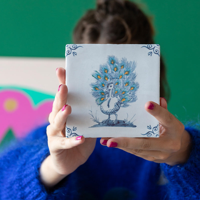 StoryTiles StoryTiles 10x10cm Fierce and Proud - Pfau - StoryTiles bei Nauli and Stories