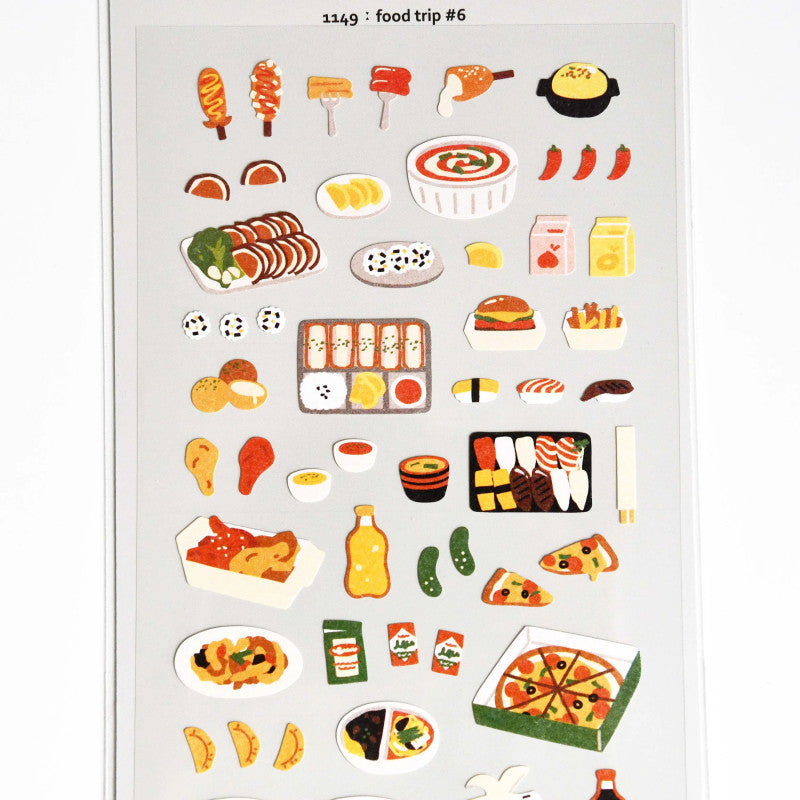 Suatelier Sticker Street Food Sticker food trip 