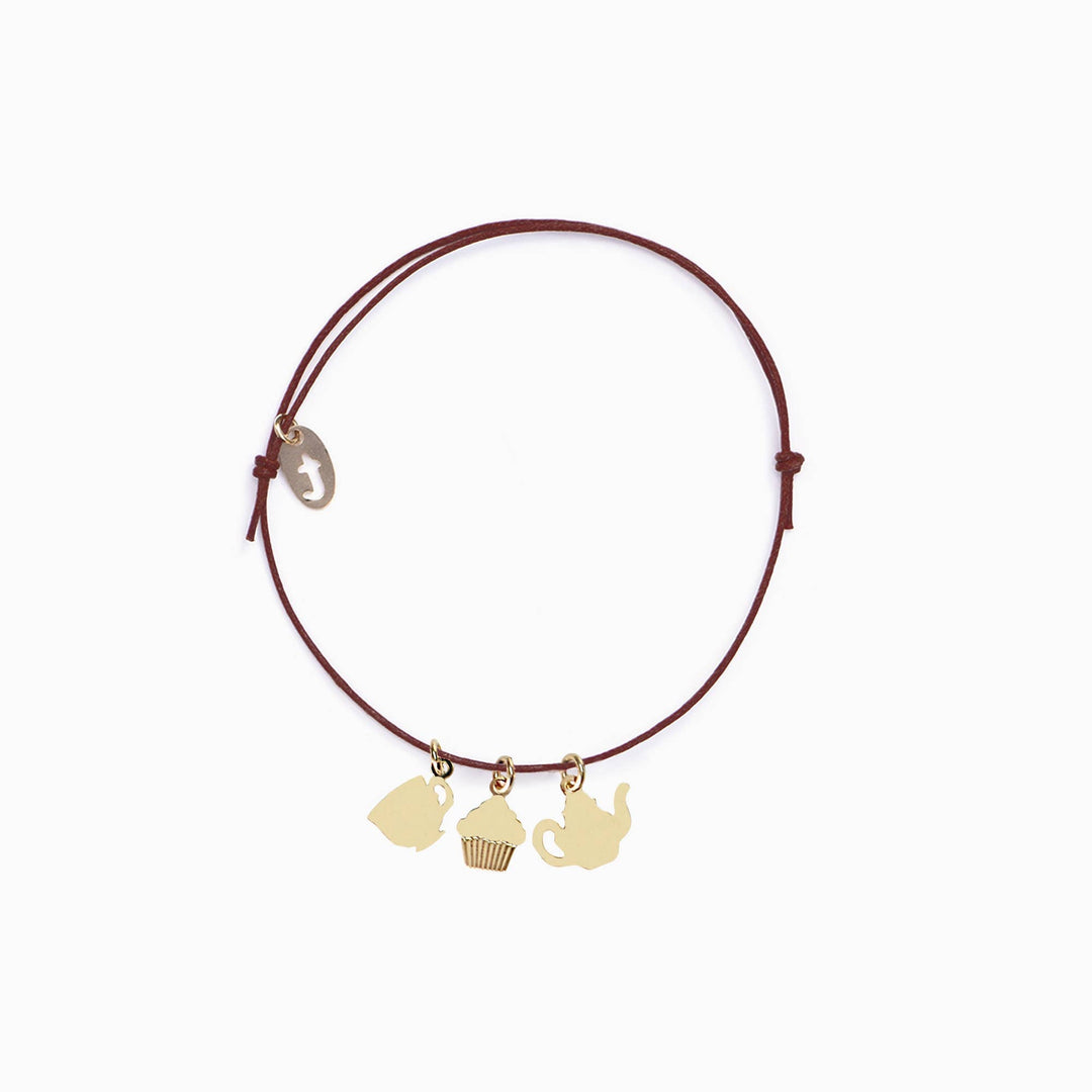 Titlee TEA TIME cupcake charm bracelet bei Nauli and Stories
