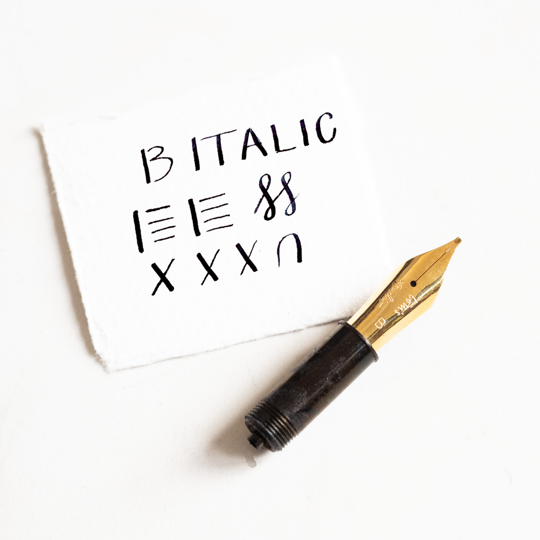 Tom's Studio Füller Fountain Pen Nib - Cursive Italic B für Studio Pocket Fountain Pen 2.0 bei Nauli and Stories