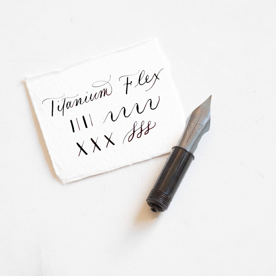 Tom's Studio Füller Fountain Pen Nib - Titanium Flex  für Studio Pocket Fountain Pen 2.0 bei Nauli and Stories