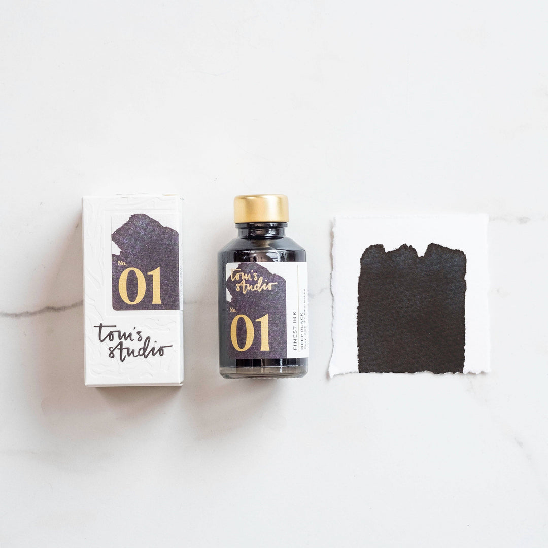 Tom's Studio Füllertinte Fountain Pen Ink - 01 - Tiefschwarz bei Nauli and Stories