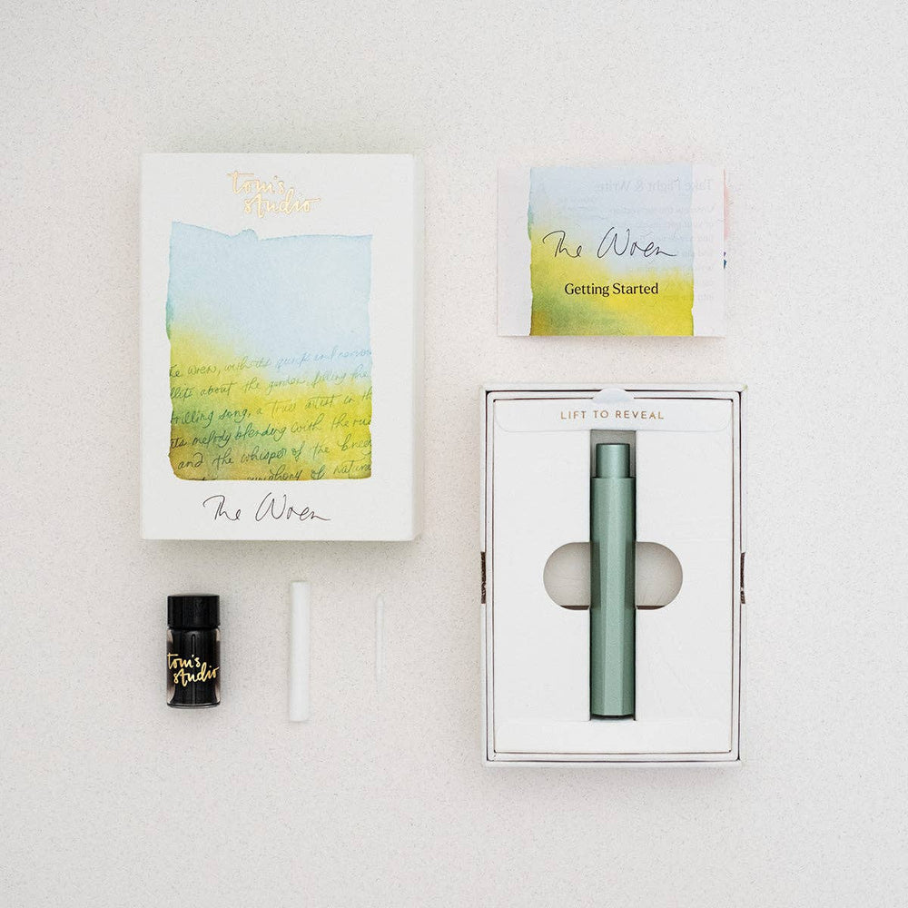 Tom's Studio Schreibstifte The Wren - Refillable Writing Pen: Sage bei Nauli and Stories
