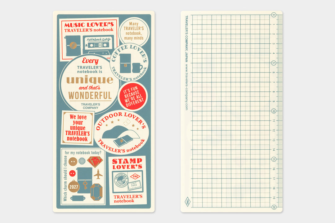Traveler's Company Schreibunterlage Preorder – TRAVELER'S notebook 2027 Underlay Plastic Sheet Regular bei Nauli and Stories