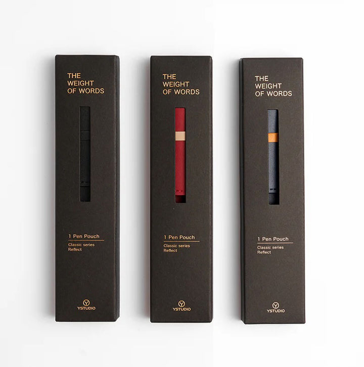 YStudio Füller Classic Reflect-1 Pen Pouch - Etui für einen Stift - schwarz bei Nauli and Stories