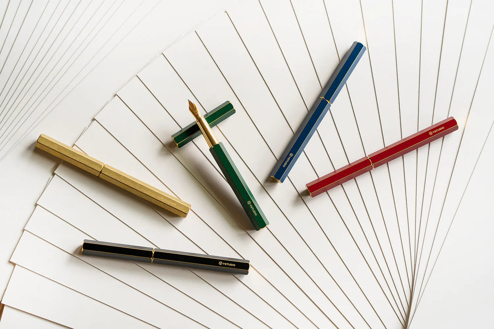 YStudio Füller Classic Revolve Fountain Pen blue - blau bei Nauli and Stories