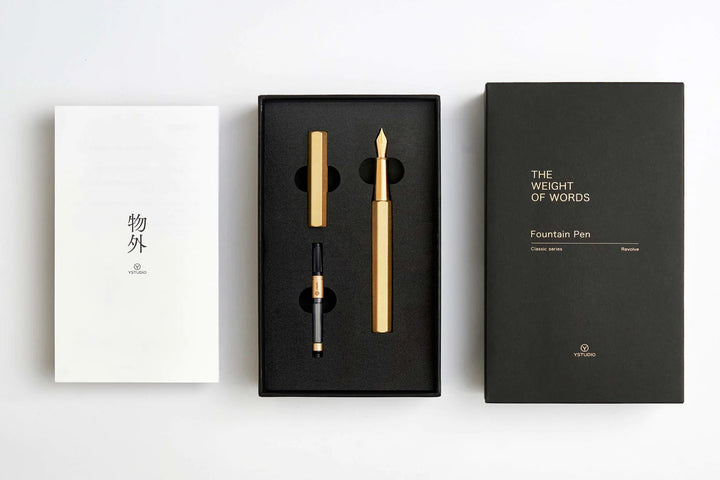YStudio Füller Classic Revolve Fountain Pen blue - blau bei Nauli and Stories