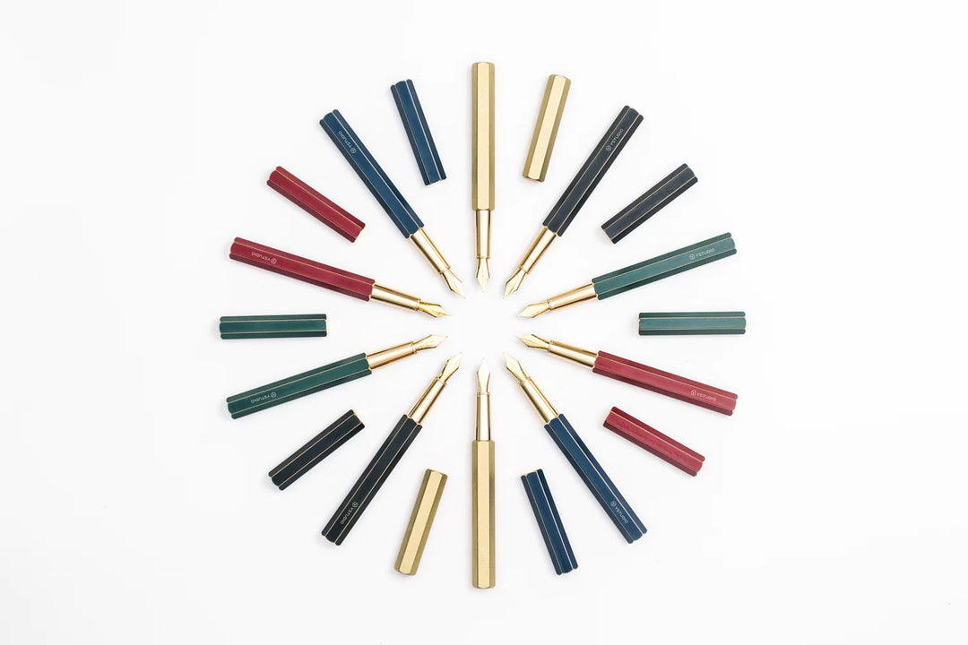 YStudio Füller Classic Revolve Fountain Pen brass - Messing bei Nauli and Stories