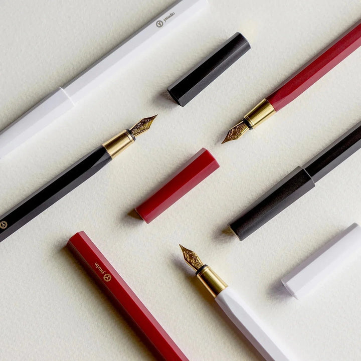 YStudio Füller Resin Fountain Pen - Füller - weiß bei Nauli and Stories