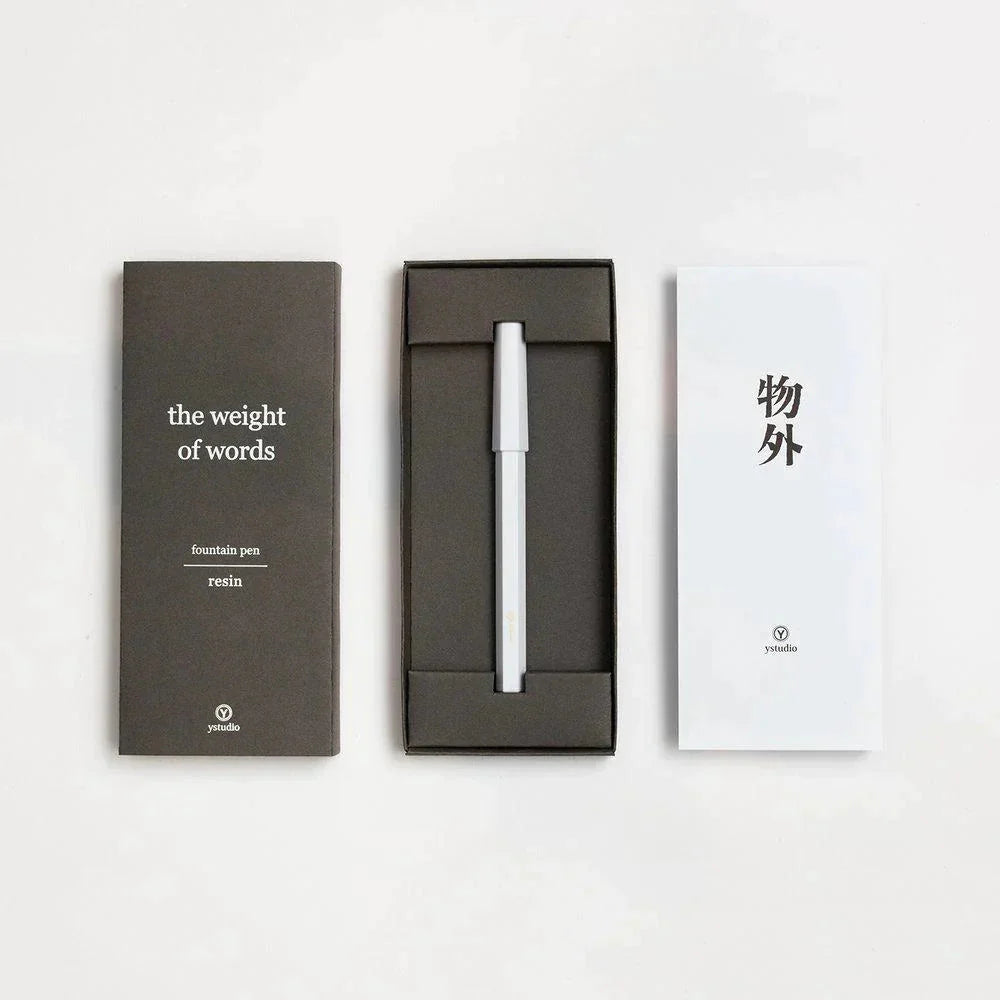 YStudio Füller Resin Fountain Pen - Füller - weiß bei Nauli and Stories