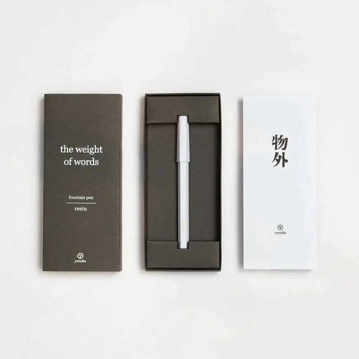 YStudio Füller Resin Fountain Pen - Füller - weiß bei Nauli and Stories
