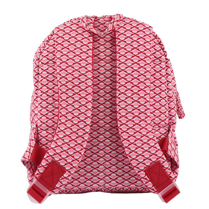 Bakker Kinderrucksack Kindergarten- Rucksack mit grafischem Muster in rosa und rot bei Nauli and Stories