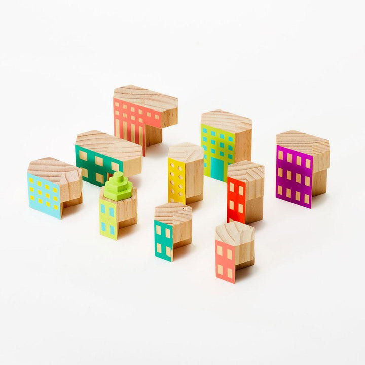 BLOCKITECTURE® Holzspielzeug Deco - formschöne Bauklötze für zukünftige Architekten bei Nauli and Stories