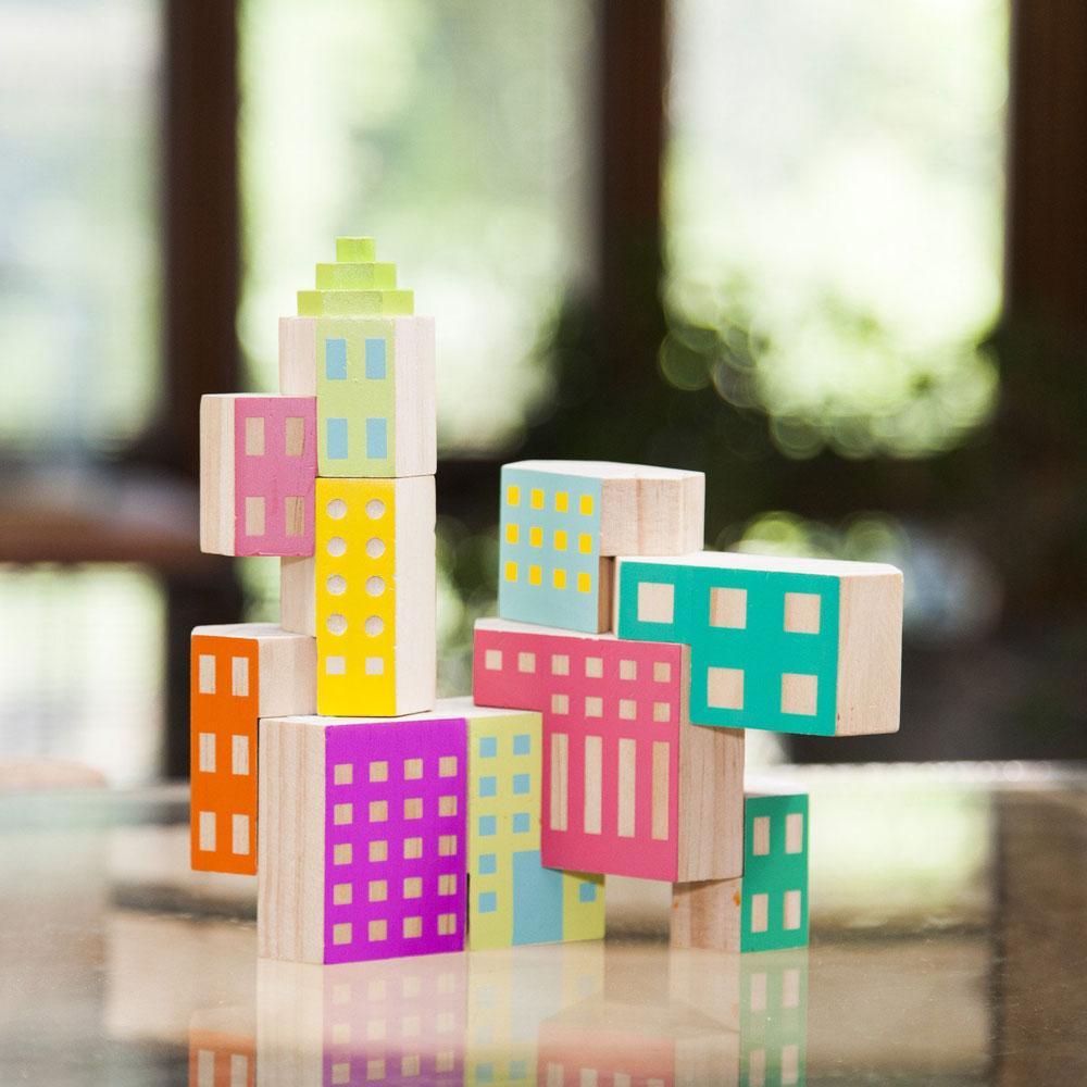 BLOCKITECTURE® Holzspielzeug Deco - formschöne Bauklötze für zukünftige Architekten bei Nauli and Stories