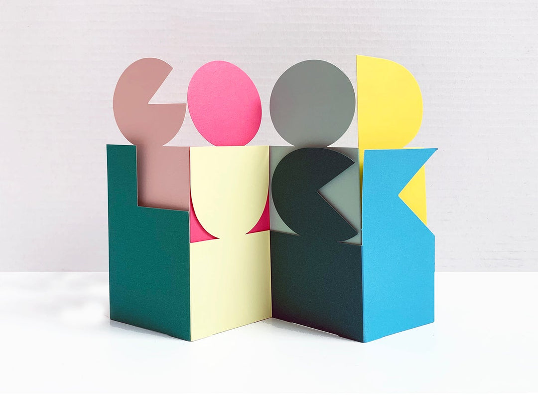 cut & make Glück wünschen Good Luck -  Cut Out Karte bei Nauli and Stories