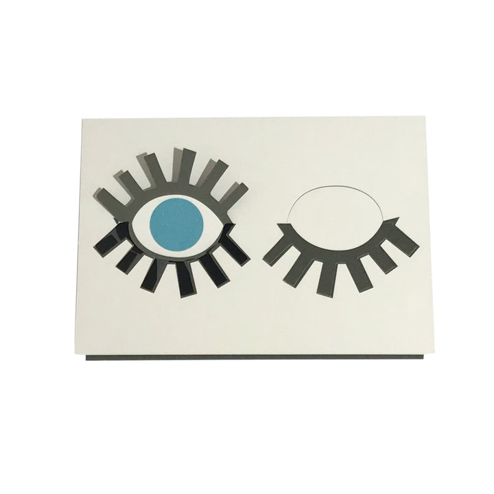 cut &amp; make Grußkarte Augen Pop Up Karte bei Nauli and Stories