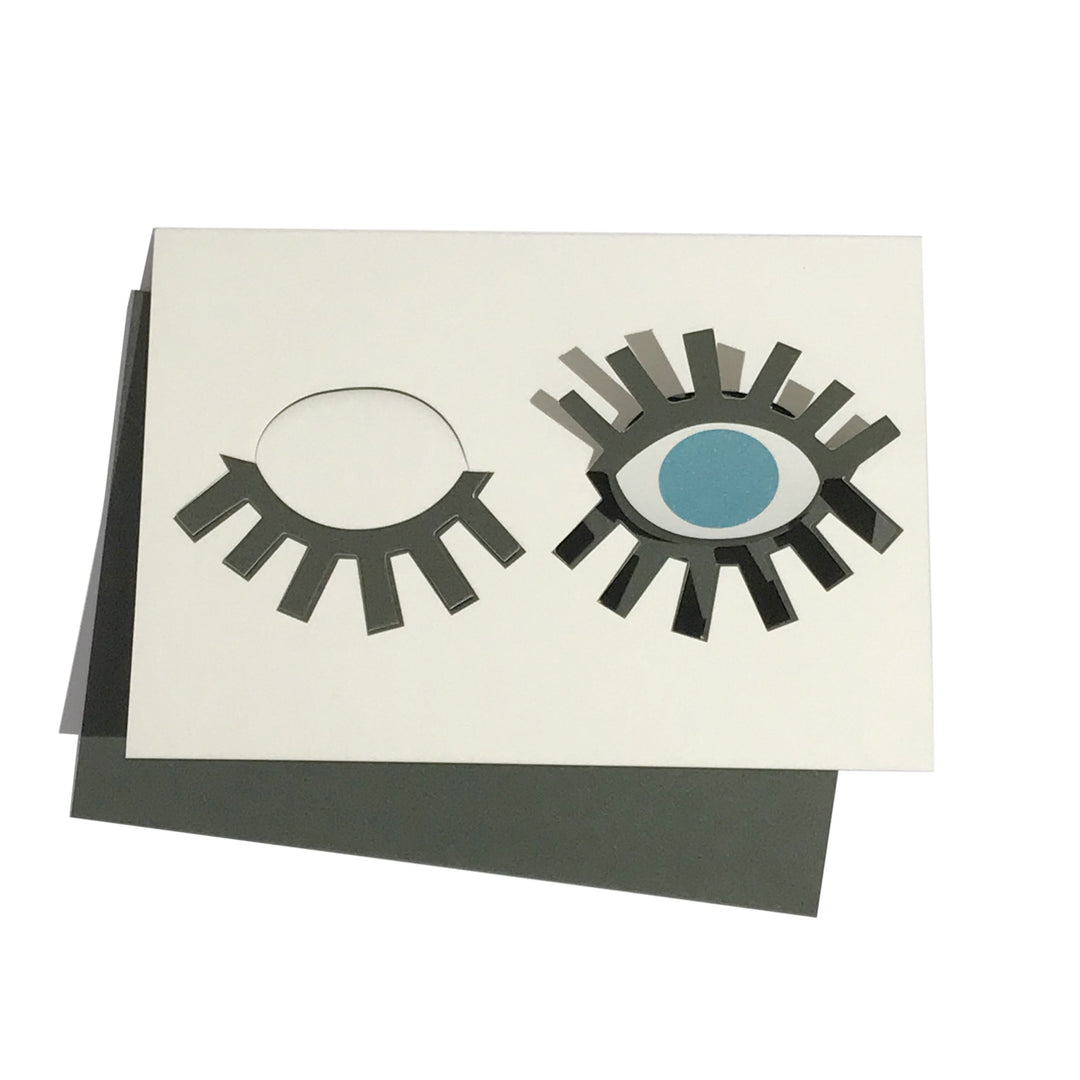 cut &amp; make Grußkarte Augen Pop Up Karte bei Nauli and Stories