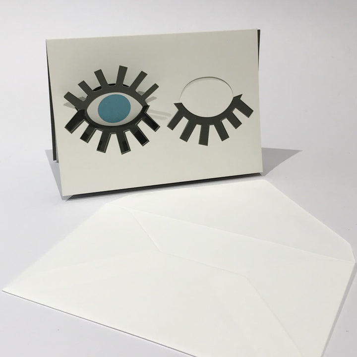cut &amp; make Grußkarte Augen Pop Up Karte bei Nauli and Stories