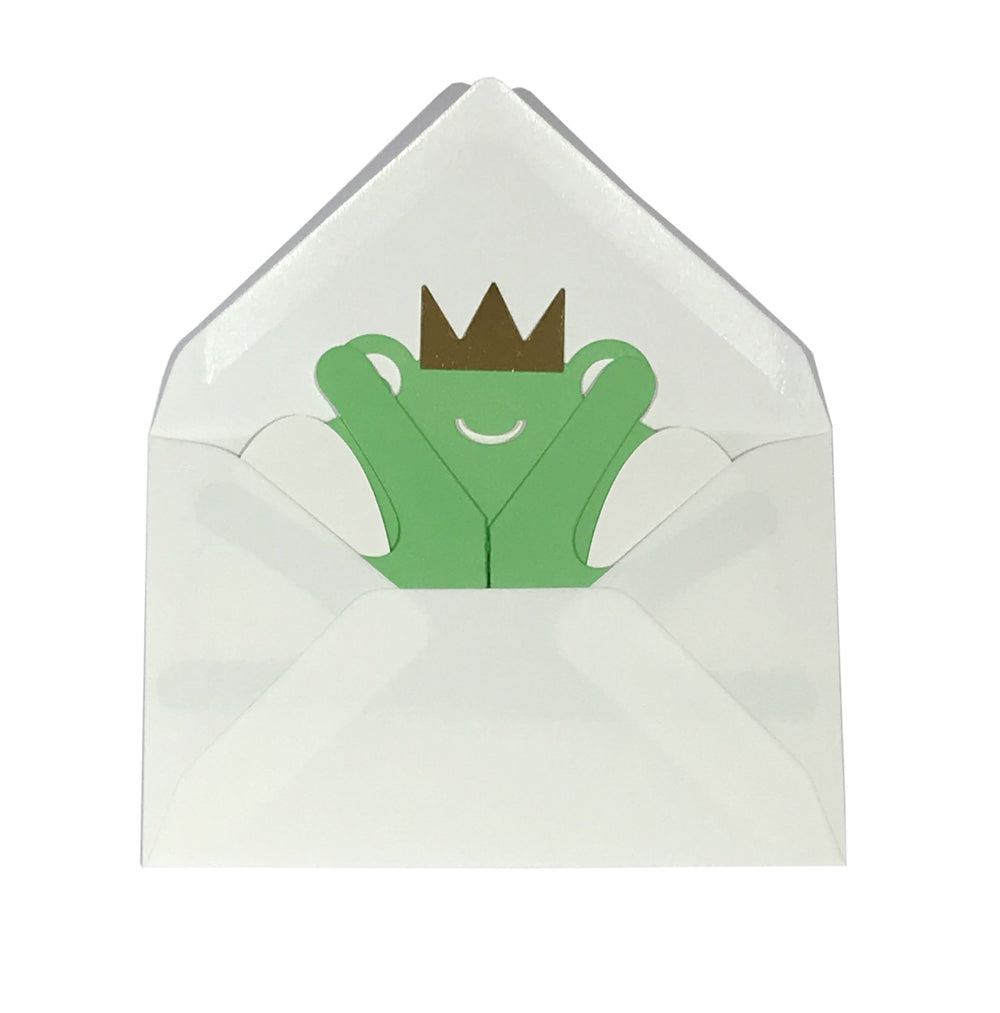 cut & make Tier Froschkönig Pop Up Karte bei Nauli and Stories