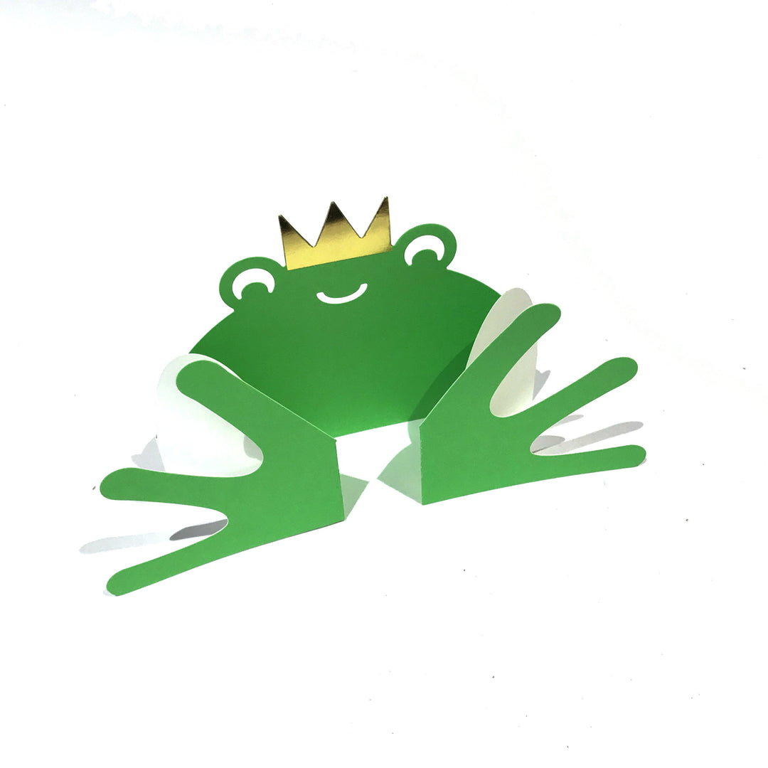 cut &amp; make Tier Froschkönig Pop Up Karte bei Nauli and Stories