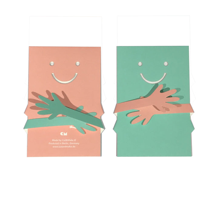 cut &amp; make Grußkarte Hug Pop Up Karte bei Nauli and Stories