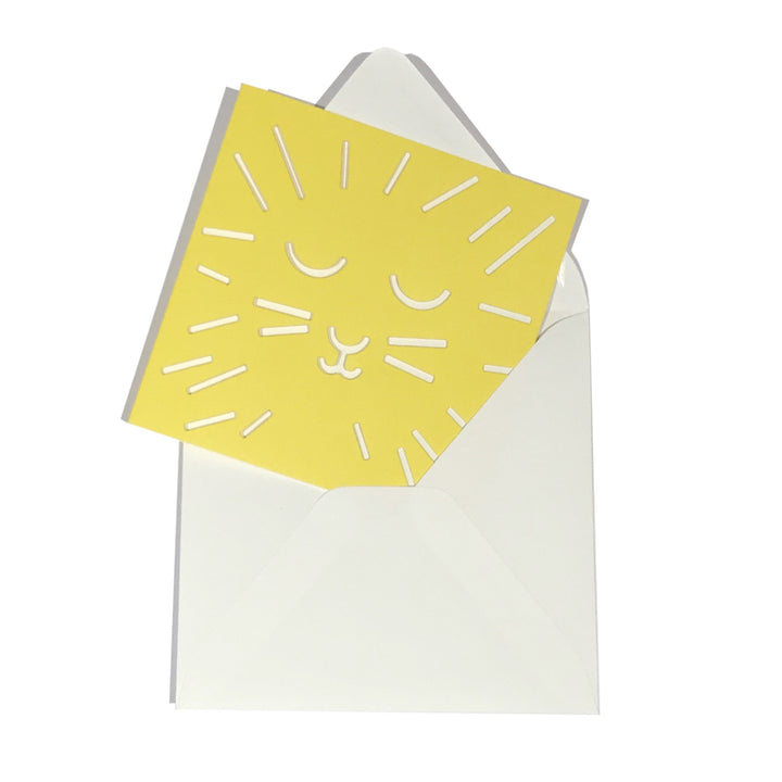 cut &amp; make Grußkarte Löwe Cut Out Karte bei Nauli and Stories