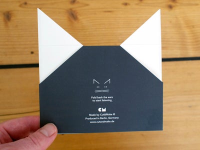 cut &amp; make Grußkarte misc. Katze Pop Up Karte bei Nauli and Stories
