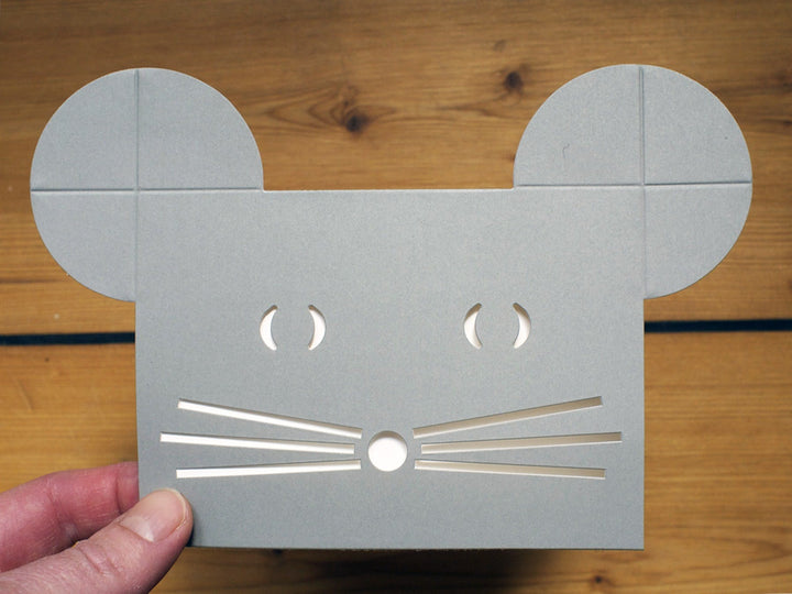 cut &amp; make Grußkarte misc. Maus Pop Up Karte bei Nauli and Stories