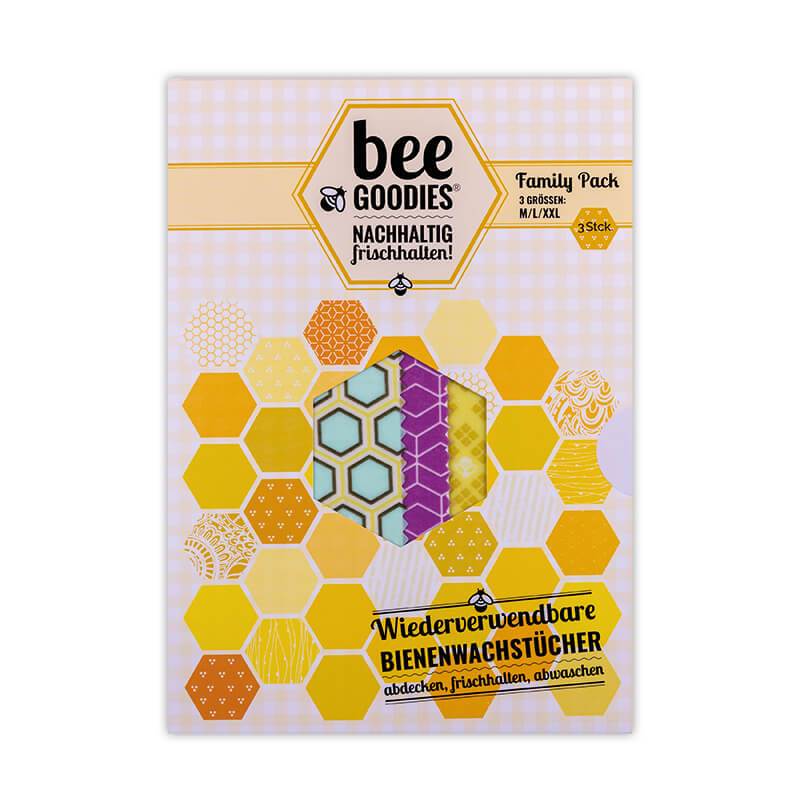 helloGreen Bienenwachstuch BeeGoodies Family Pack bei Nauli and Stories
