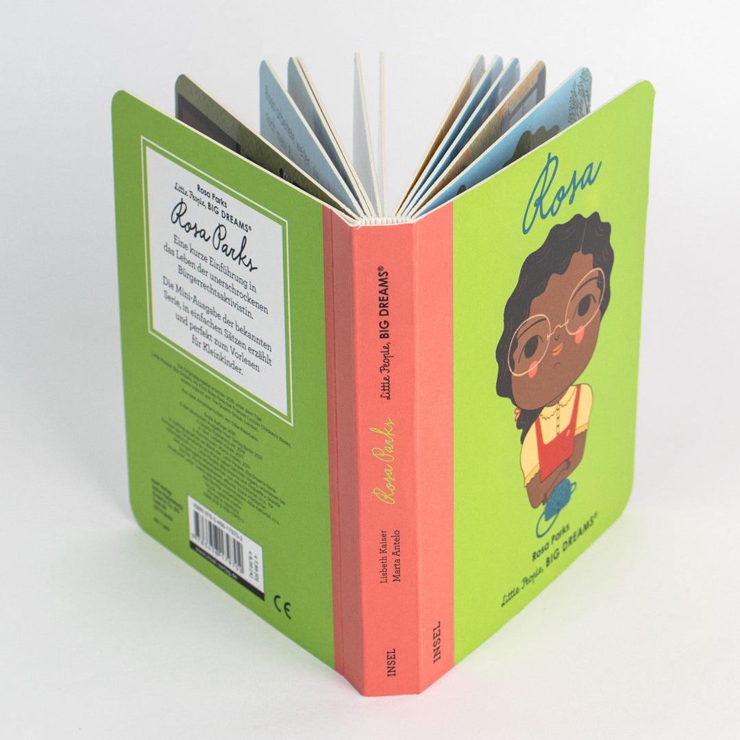 Insel Verlag Bilderbuch Little People, Big Dreams. Mini. auf Deutsch: Rosa Parks - Pappbilderbuch bei Nauli and Stories