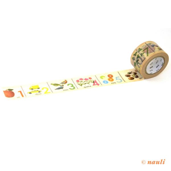 Kamoi Washi Tape Numbers - Kamoi Washi Masking Tape EX  - 30mm x 10m bei Nauli and Stories