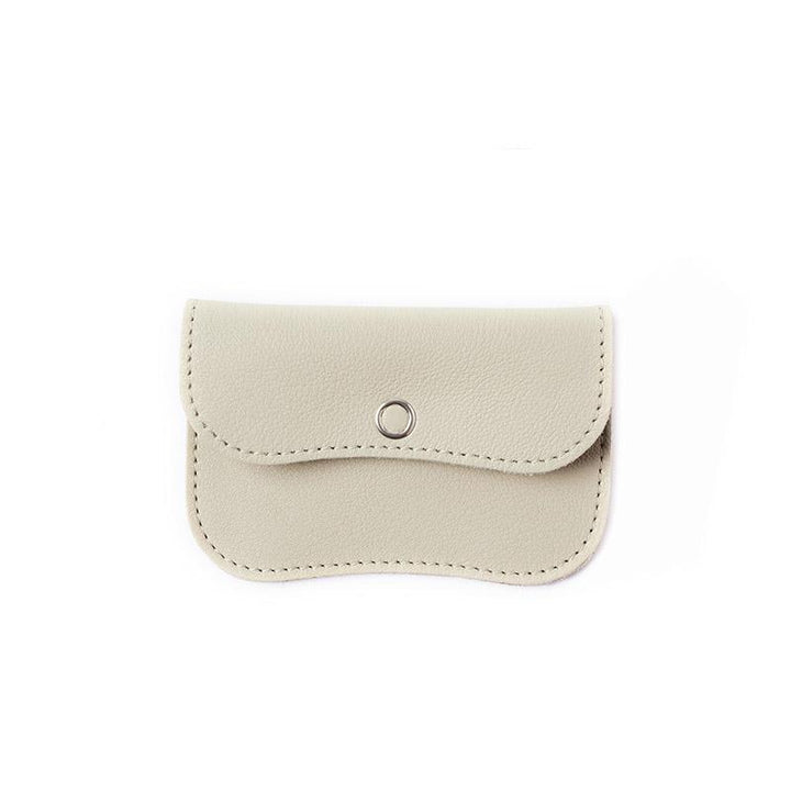 Keecie Geldbeutel aus Leder Mini Me Wallet cement bei Nauli and Stories