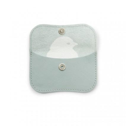 Keecie Geldbeutel aus Leder Mini Me Wallet hellblau bei Nauli and Stories